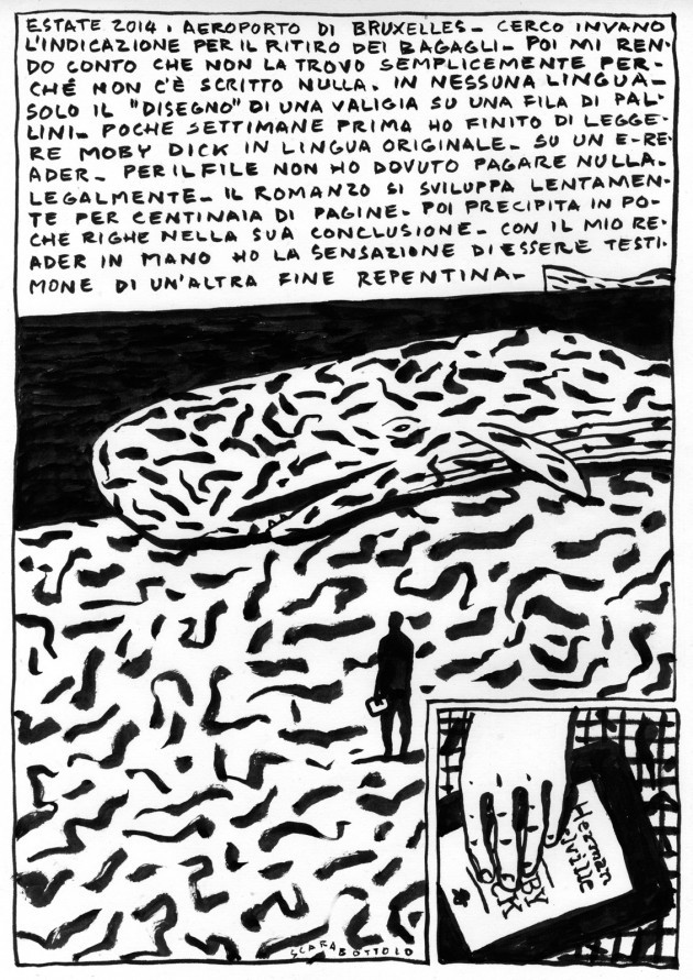 “Moby Dick ovvero La Balena”, di Herman Melville, raccontato da Guido Scarabottolo